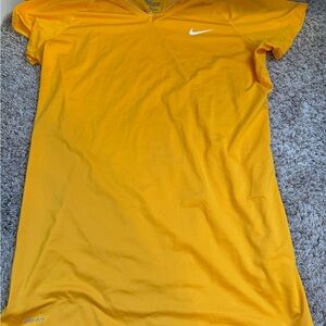 Nike Yellow Dri-FIT Fitted Athletic Shirt XXL